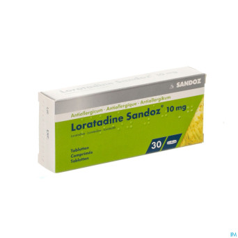 Loratadine sandoz comp 30 x 10 mg