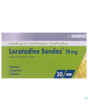 Loratadine sandoz comp 30 x 10 mg