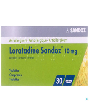 Loratadine sandoz comp 30 x 10 mg