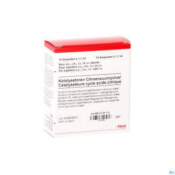 Catalyseurs du cycle acid citriq amp 10x1,1ml heel
