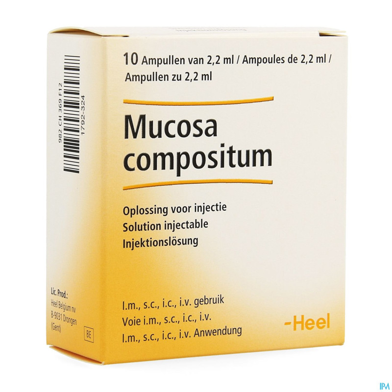 Mucosa compositum ii    amp 10x2,2ml heel