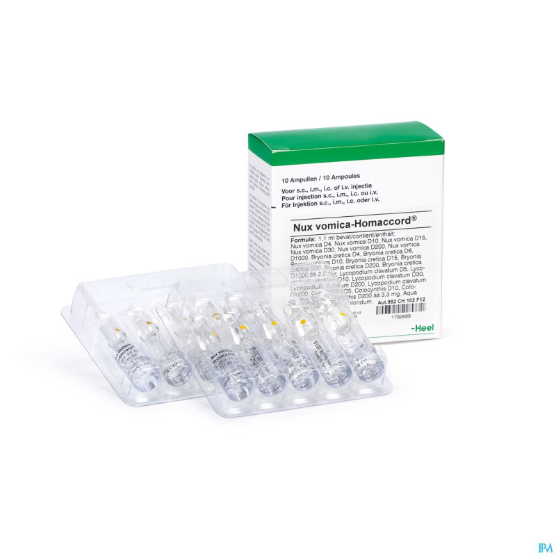 Nux vomica homaccord    amp 10x1,1ml heel