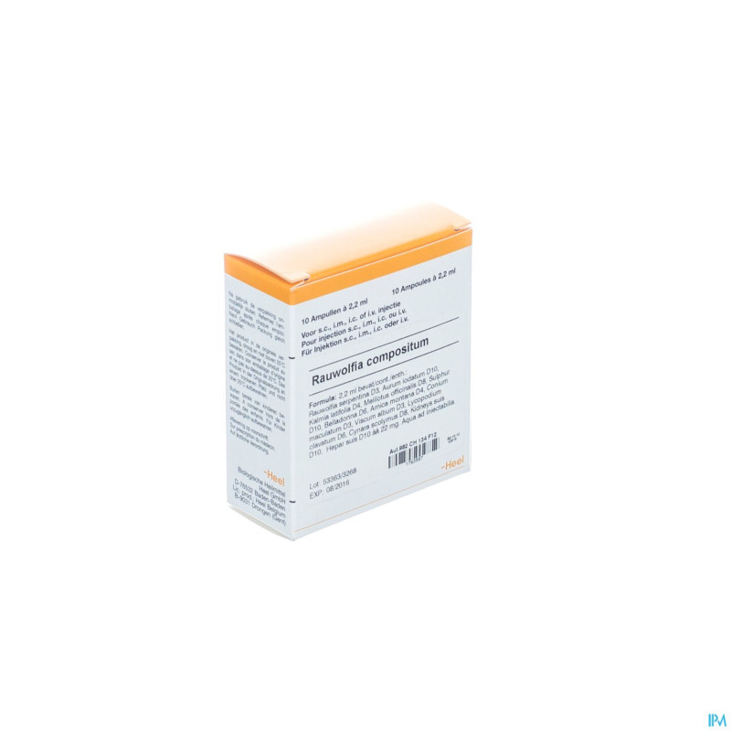 Rauwolfia compositum ii    amp 10x2,2ml heel