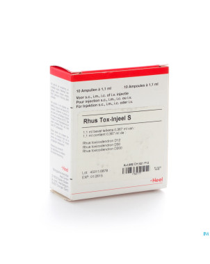 Rhus tox injeel s    amp 10x1,1ml heel