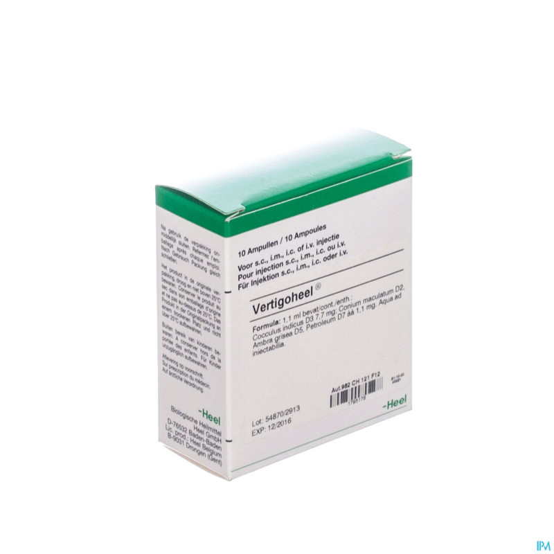 Vertigoheel    amp 10x1,1ml heel