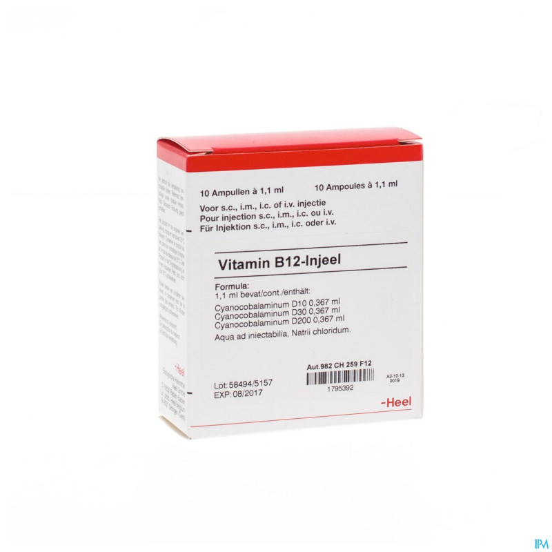 Vitamin b12 injeel    amp 10x1,1ml heel