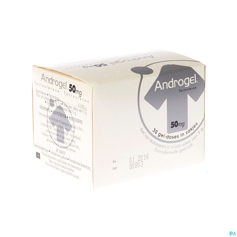 Androgel sachet 30 x 5g