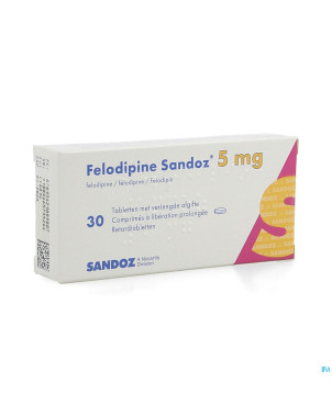 Felodipine sandoz  5 mg comp ret 30