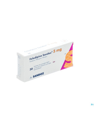 Felodipine sandoz  5 mg comp ret 30