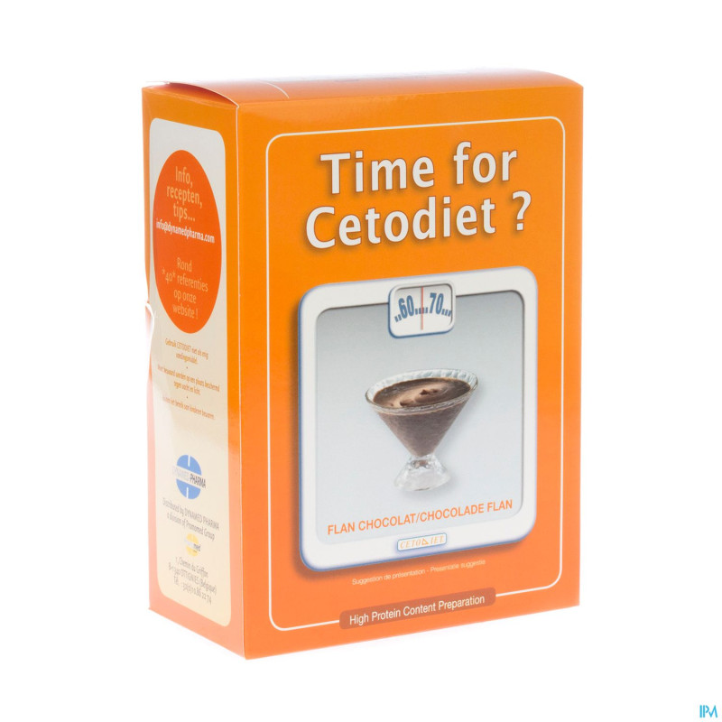 Cetodiet flan chocolat    pdr sachet  6