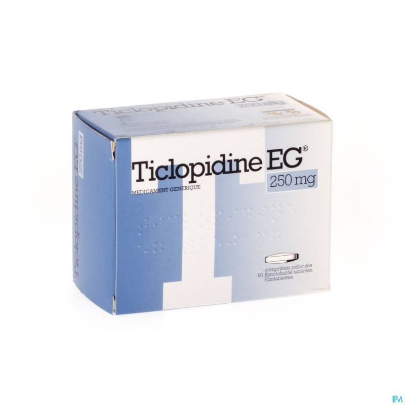 Ticlopidine eg 250 mg comp 60 x 250 mg