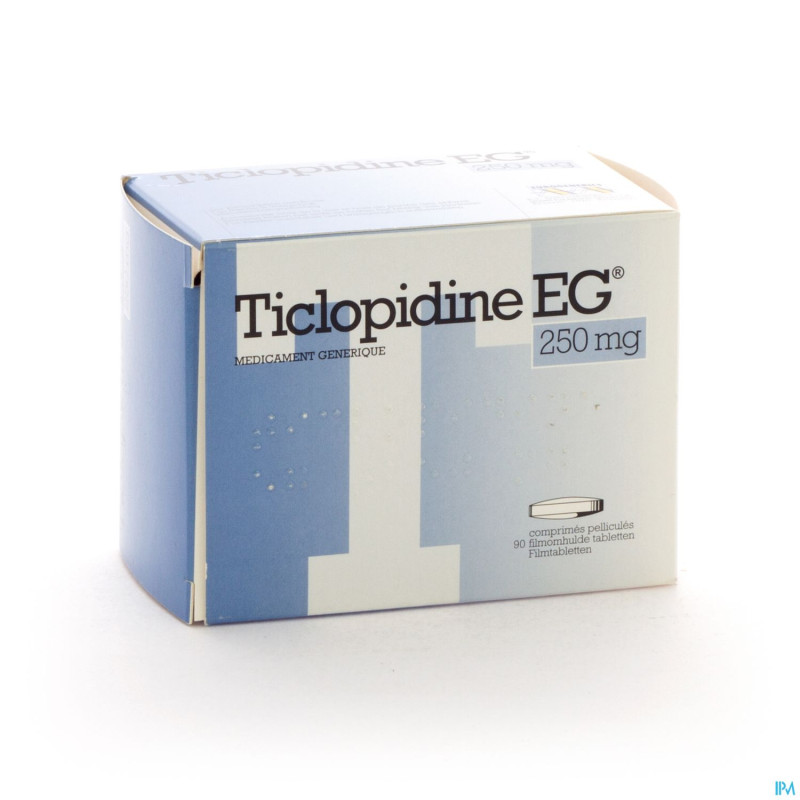 Ticlopidine eg 250 mg comp 90 x 250 mg