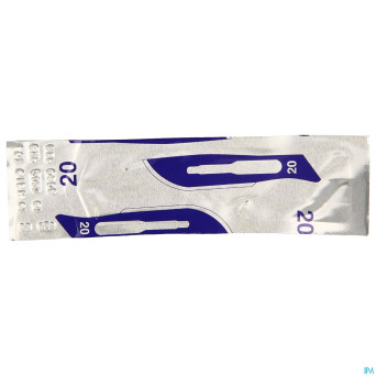 Bistouris s.m lame sterile n20    1 wm