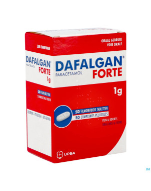Dafalgan forte sec 1g tabl 50