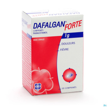 Dafalgan forte sec 1g tabl 50