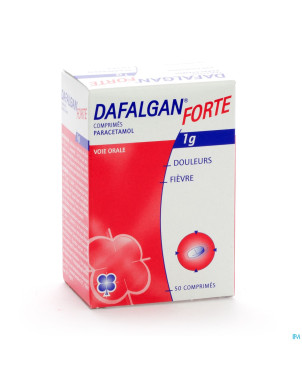 Dafalgan forte sec 1g tabl 50