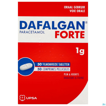 Dafalgan forte sec 1g tabl 50