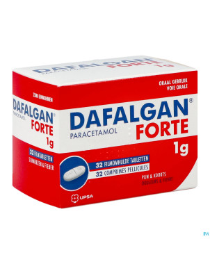 Dafalgan forte sec 1g tabl 32