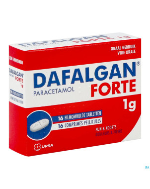 Dafalgan forte sec 1g tabl 16