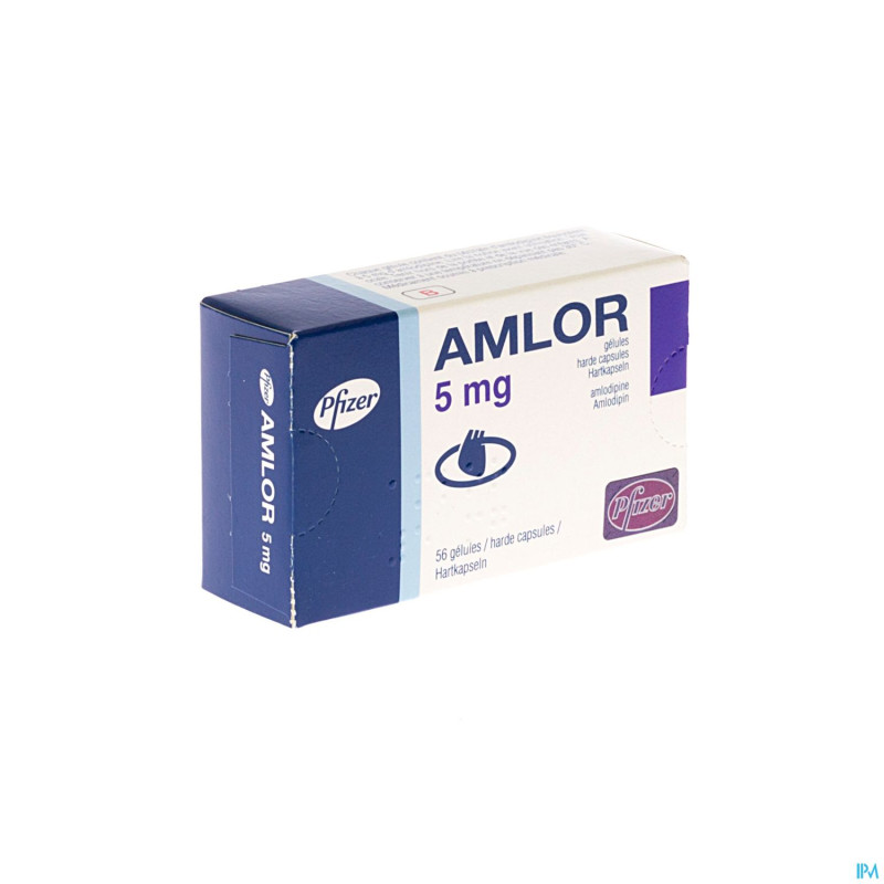 Amlor 5mg caps 56