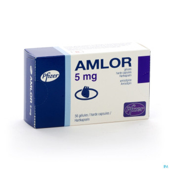 Amlor 5mg caps 56
