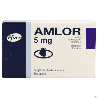 Amlor 5mg caps 56