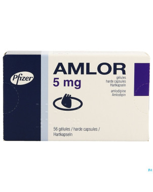 Amlor 5mg caps 56