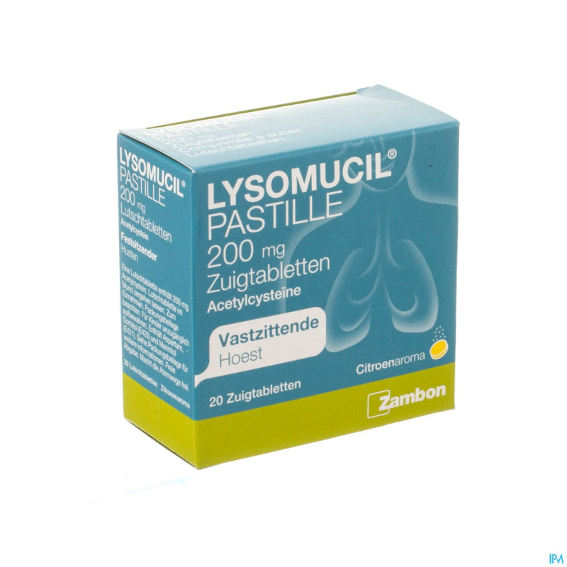 Lysomucil 200 comp a sucer - zuigtabletten 20