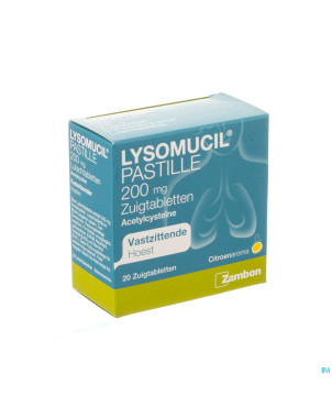 Lysomucil 200 comp a sucer - zuigtabletten 20