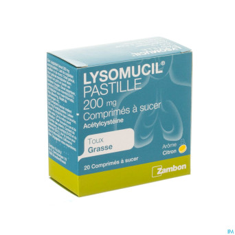 Lysomucil 200 comp a sucer - zuigtabletten 20