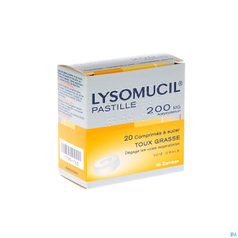 Lysomucil 200 comp a sucer - zuigtabletten 20