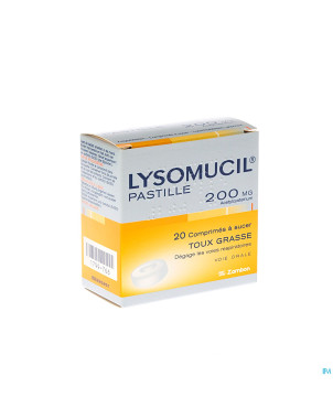 Lysomucil 200 comp a sucer - zuigtabletten 20