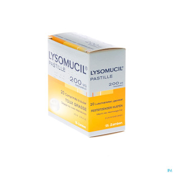 Lysomucil 200 comp a sucer - zuigtabletten 20
