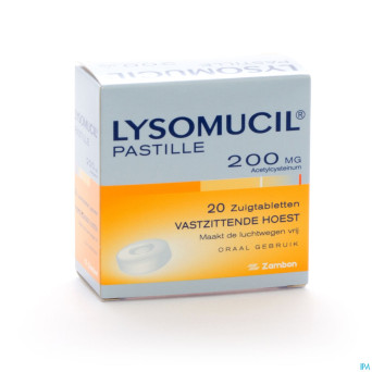 Lysomucil 200 comp a sucer - zuigtabletten 20