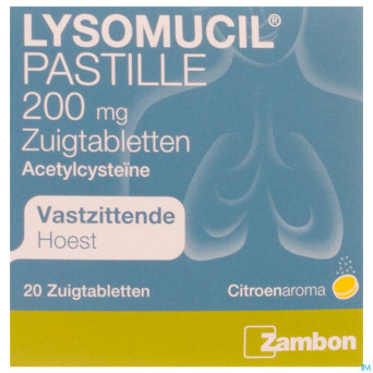 Lysomucil 200 comp a sucer - zuigtabletten 20