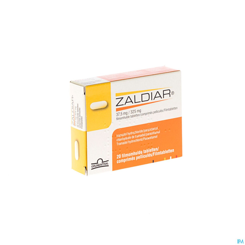 Zaldiar 37,5 mg/325 mg tabl pell 20