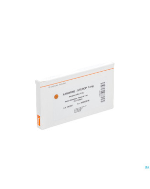 Atropine sulf  amp  10 x 5,00mg/1ml