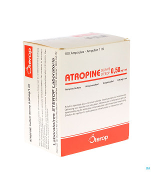 Atropine sulf sterop amp 100 x 0,50mg/1ml