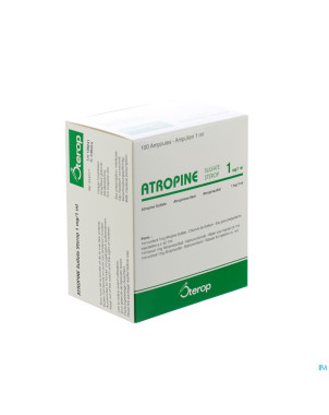Atropine sulf sterop  amp 100 x 1,00mg/1ml