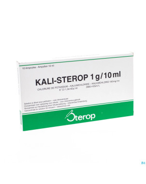 Kali sterop 10% iv  10 x 1g/10ml