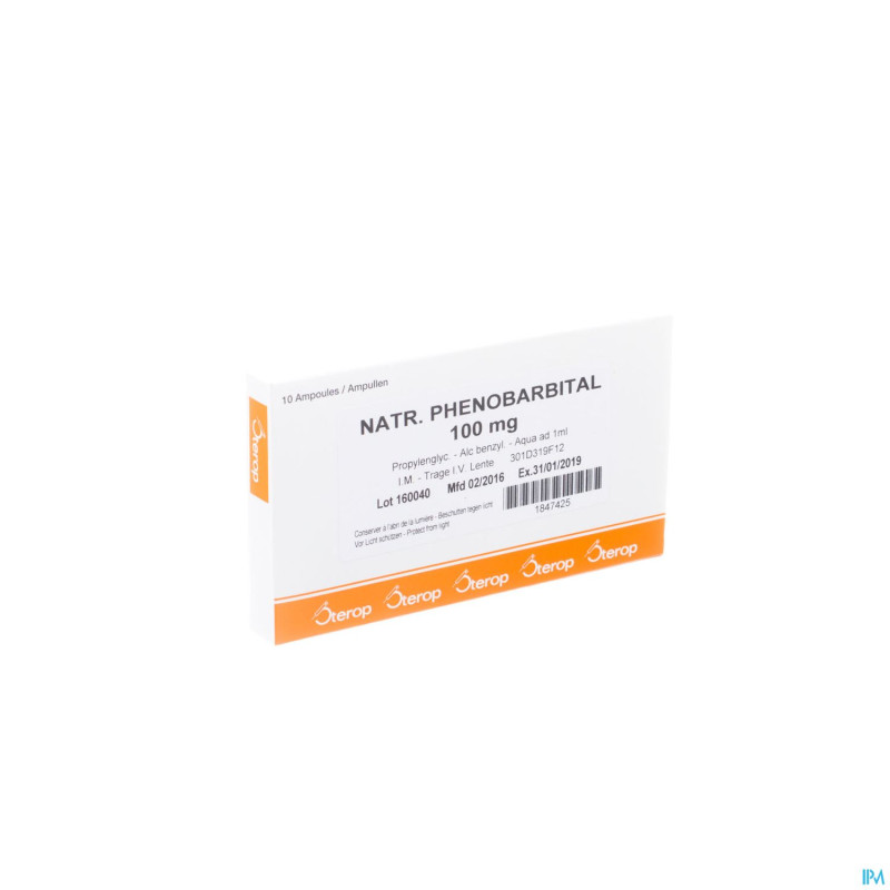 Phenobarbital sod sterop 100mg/1ml amp  10x100mg