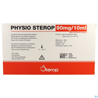 Physio sterop amp ud  10 x 10ml