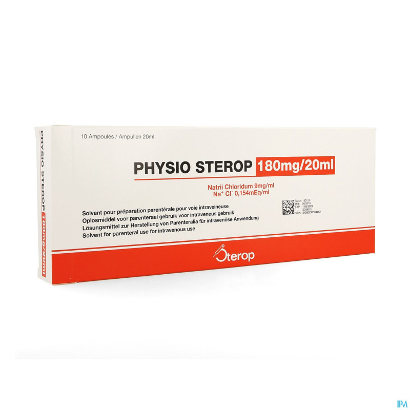 Physio sterop amp ud  10 x 20ml