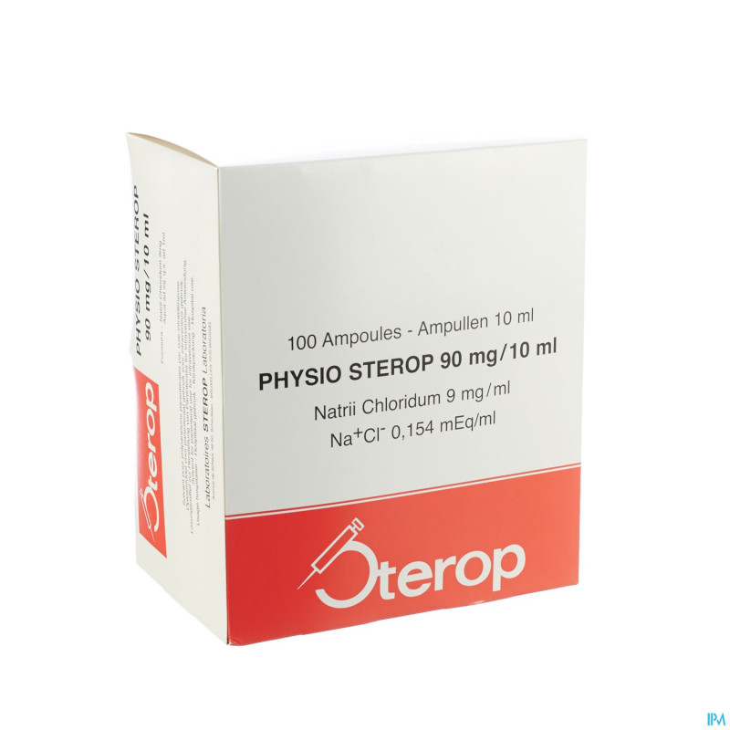Physio sterop amp ud 100 x 10ml
