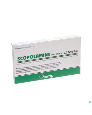 Scopolamine hbr amp  10x0,50mg/1ml