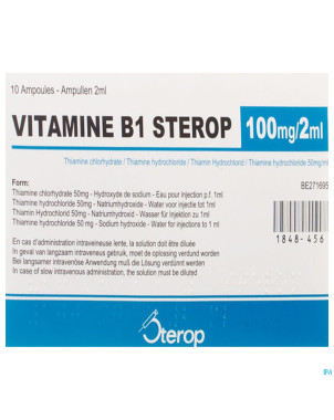 Vit b1 im/iv amp  10 x 100mg/2ml
