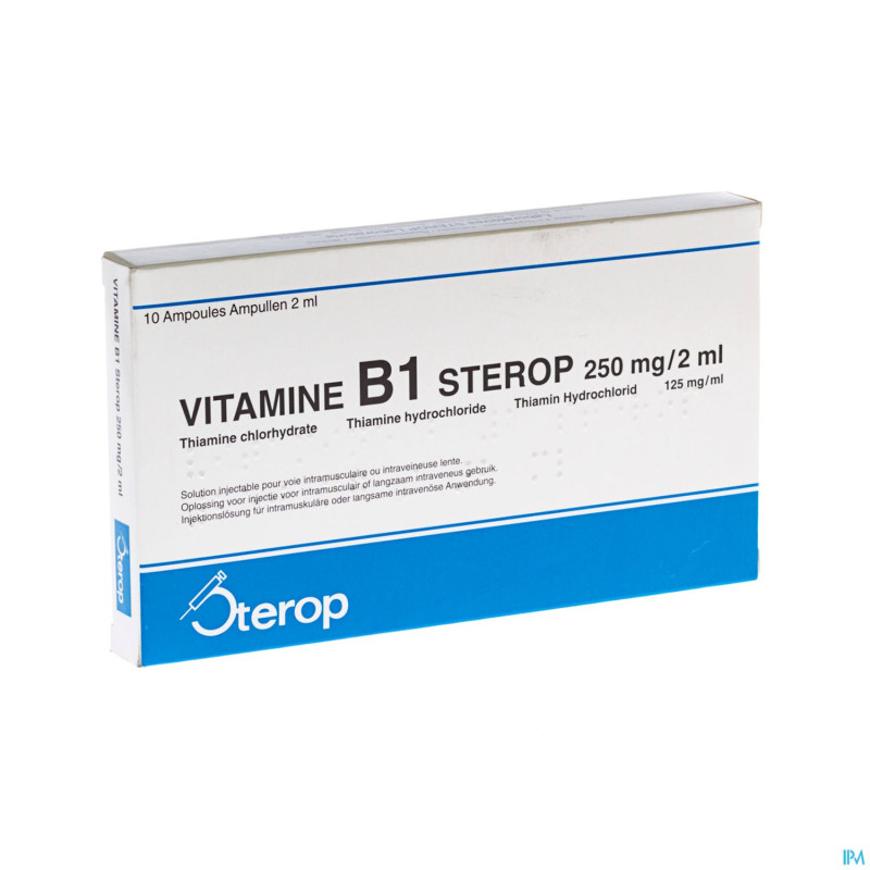 Vit b1 im/iv amp  10 x 250mg/2ml