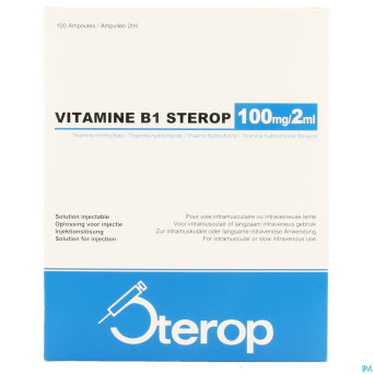 Vit b1 im/iv amp 100 x 100mg/2ml