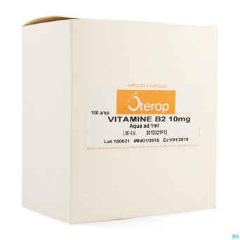 Vit b2 im/iv amp 100 x  10mg/1ml