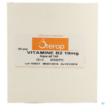 Vit b2 im/iv amp 100 x  10mg/1ml